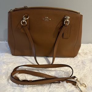 Coach Christie Light Brown Tote Bag